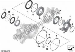 Bearing, ring gear, Integral ABS 2