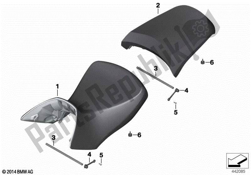 Todas las partes para Banqueta de BMW R 1200 GS K 25 2004 - 2007