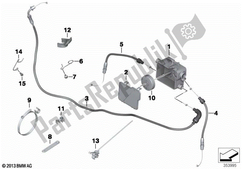 Todas las partes para Cable Bowden / Distribuidor De Cable de BMW R 1200 GS K 25 2004 - 2007