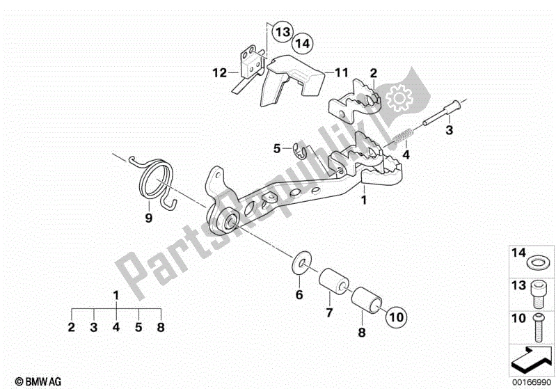 Alle onderdelen voor de Rempedaal van de BMW R 1200 GS K 25 2004 - 2007