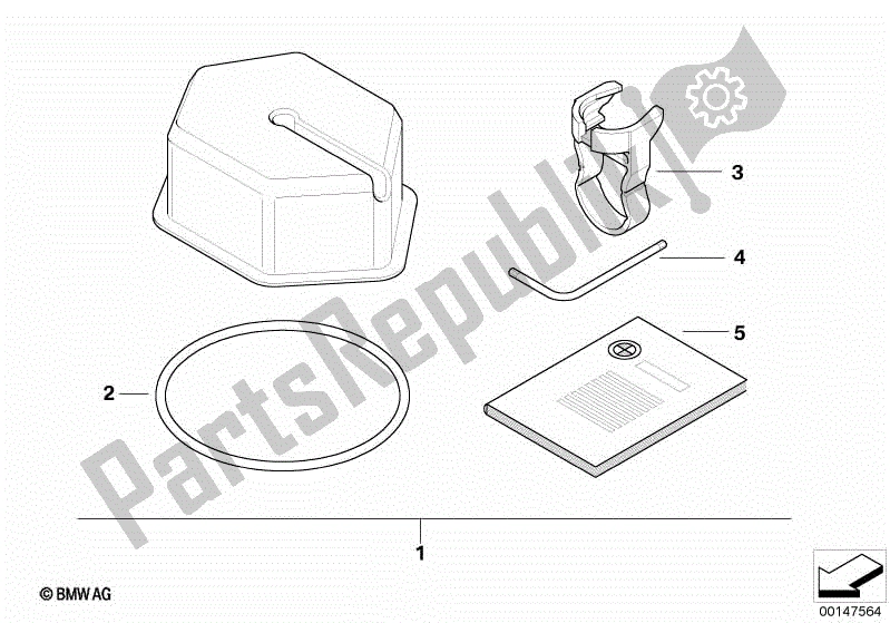 Todas las partes para Kit De Primeros Auxilios de BMW R 1200 GS K 25 2004 - 2007