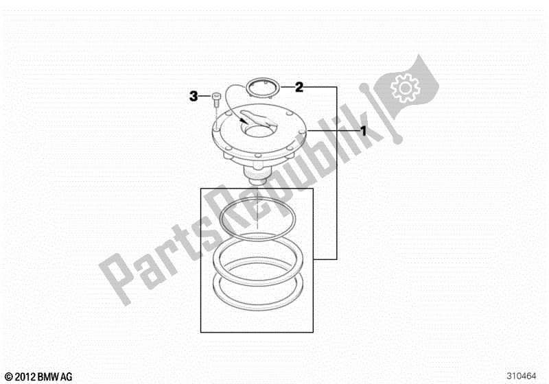 Todas las partes para Tapa de BMW R 1200 GS K 25 2004 - 2007