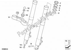 Fork slider/lower fork bridge