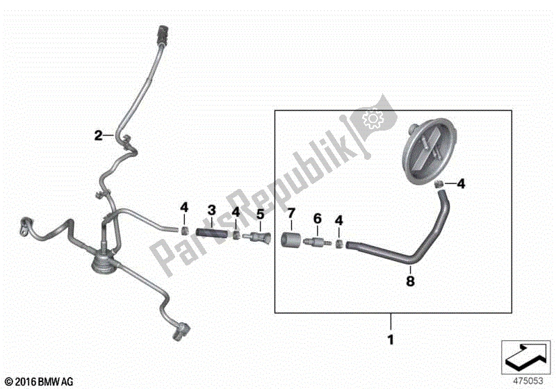 Todas las partes para Suministro De Combustible de BMW R 1200 GS K 25 2004 - 2007