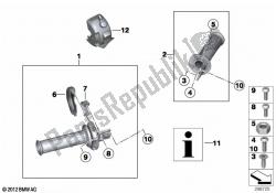 Handlebar grip, heated