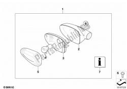 Install.kit turn indicators, white