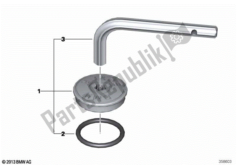 Todas las partes para Tornillo De Seguridad Para Boca De Llenado De Aceite de BMW R 1200 GS K 25 2004 - 2007