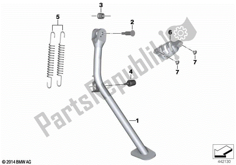 Todas las partes para Costado de BMW R 1200 GS K 25 2004 - 2007