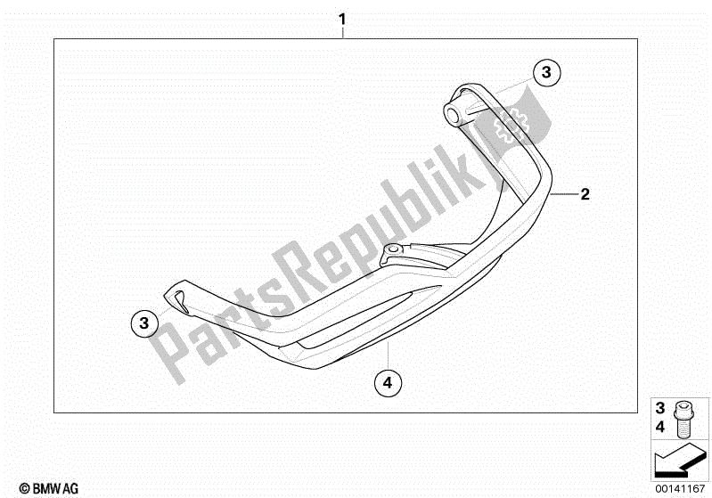 Todas las partes para Protector De Tapa De Válvula, Plástico de BMW R 1200 GS K 25 2004 - 2007