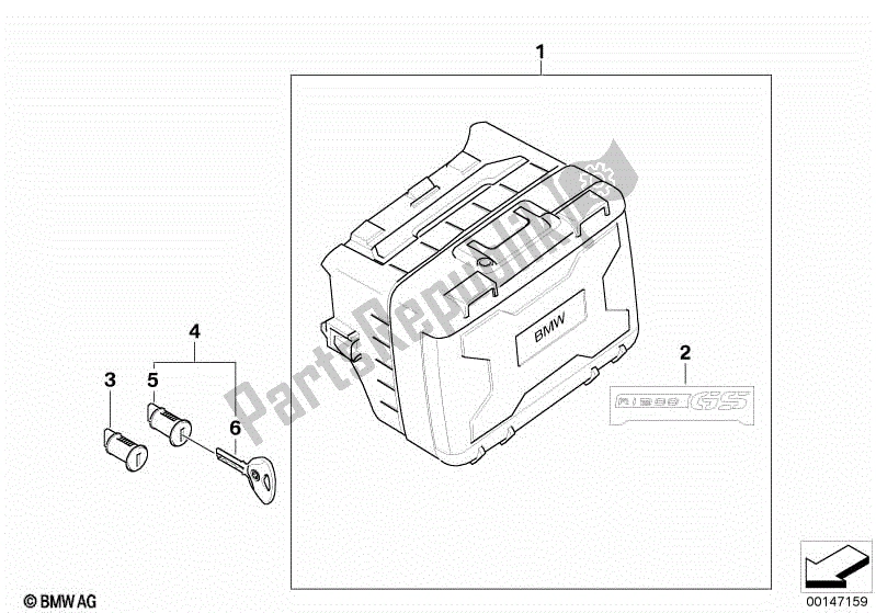 Todas las partes para Caso Vario de BMW R 1200 GS K 25 2004 - 2007