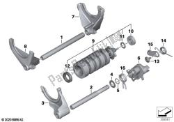 6-speed transmission shift components