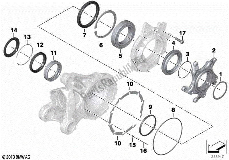 Todas las partes para Cojinete, Corona, Abs Integral 2 de BMW R 1200 GS K 25 2008 - 2009