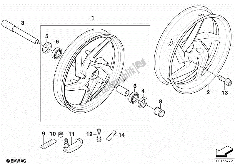 Todas las partes para Borde Fundido de BMW R 1200 GS K 25 2008 - 2009