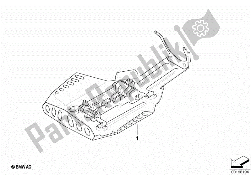 Todas las partes para Defensa Del Motor, De Aluminio, Grande de BMW R 1200 GS K 25 2008 - 2009