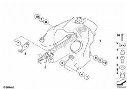 zbiornik paliwa / elementy mocujące