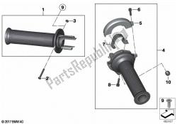 Handlebar grips unheated