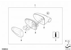 install.kit richtingaanwijzers, wit