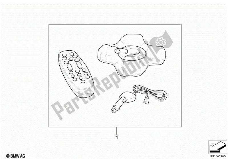 Todas las partes para Pasar. Kit De Montaje De Coche Navigator Ii / Iii de BMW R 1200 GS K 25 2008 - 2009