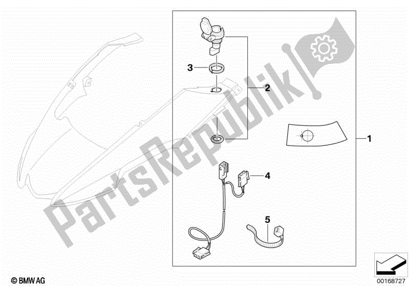 Todas las partes para Kit De Reequipamiento, Enchufe de BMW R 1200 GS K 25 2008 - 2009