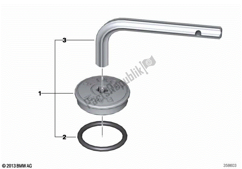 Todas las partes para Tornillo De Seguridad Para Boca De Llenado De Aceite de BMW R 1200 GS K 25 2008 - 2009