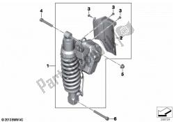 Spring strut, ESA, rear