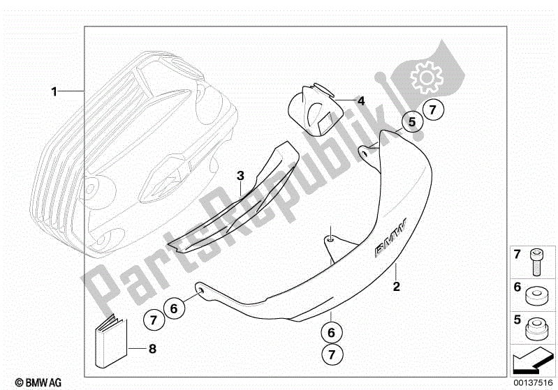 Todas las partes para Protector De Tapa De Válvula, Aluminio de BMW R 1200 GS K 25 2008 - 2009