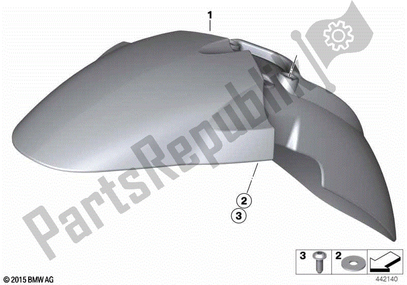 Todas las partes para Cubierta De La Rueda Delantera, Inferior de BMW R 1200 GS K 25 2010 - 2013