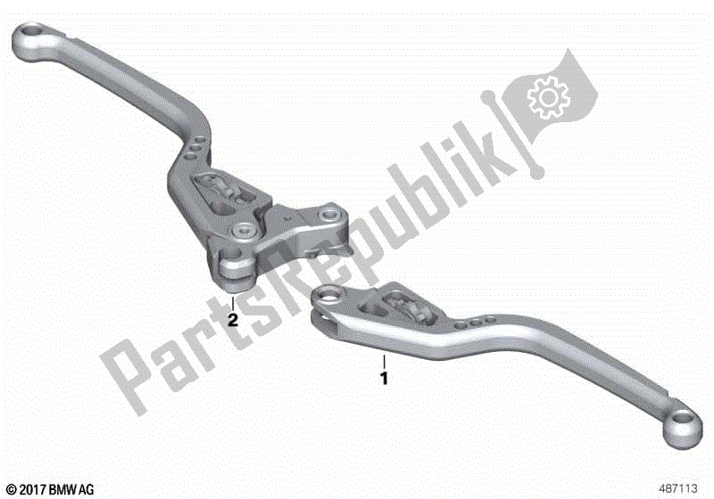 Todas las partes para Palanca Manual, Mecanizada de BMW R 1200 GS K 25 2010 - 2013