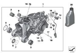 Right-angle gearbox with vent