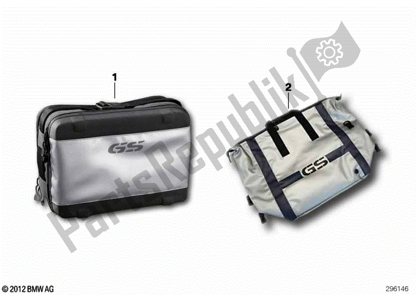 Todas las partes para Funda Para Equipaje / Baúl de BMW R 1200 GS K 25 2010 - 2013