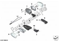 luces indicadoras de dirección blancas