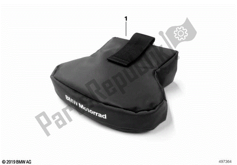 Todas las partes para Bolsa Debajo Del Portaequipajes de BMW R 1200 GS K 50 2012 - 2016