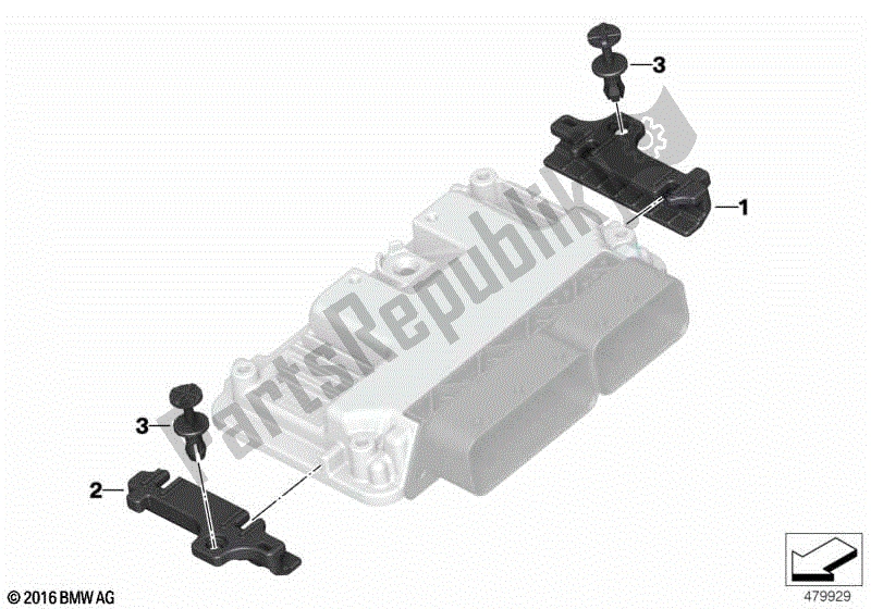 Todas las partes para Soporte, Unidad De Control de BMW R 1200 GS K 50 2012 - 2016