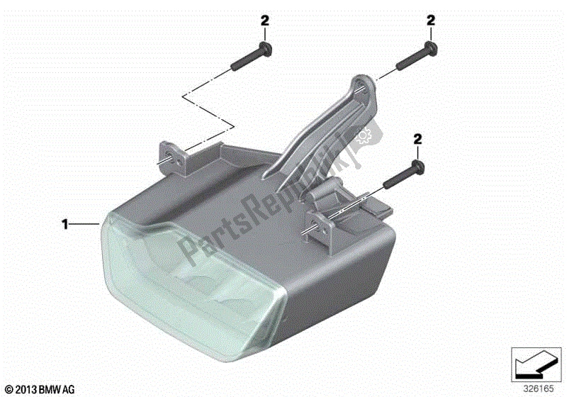 Todas las partes para Lámparas De Circulación Diurna de BMW R 1200 GS K 50 2012 - 2016