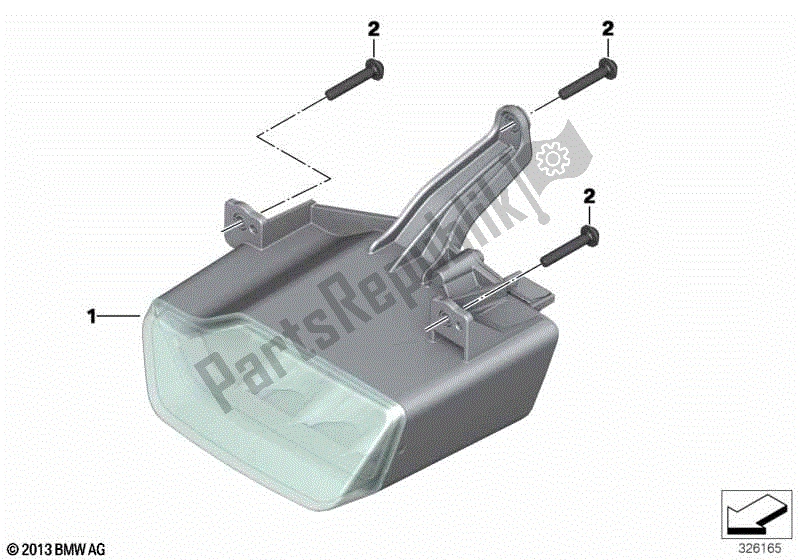 Todas las partes para Lámparas De Circulación Diurna de BMW R 1200 GS K 50 2012 - 2016