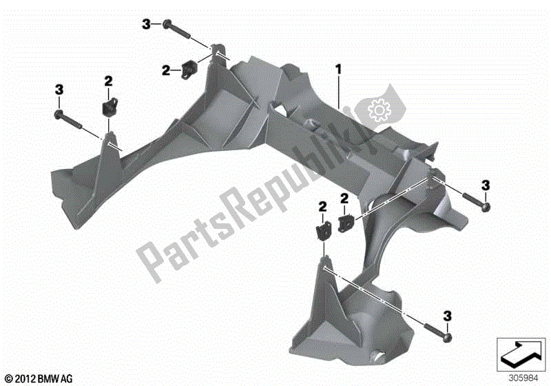 Todas las partes para Cubierta De Protección De La Horquilla de BMW R 1200 GS K 50 2012 - 2016