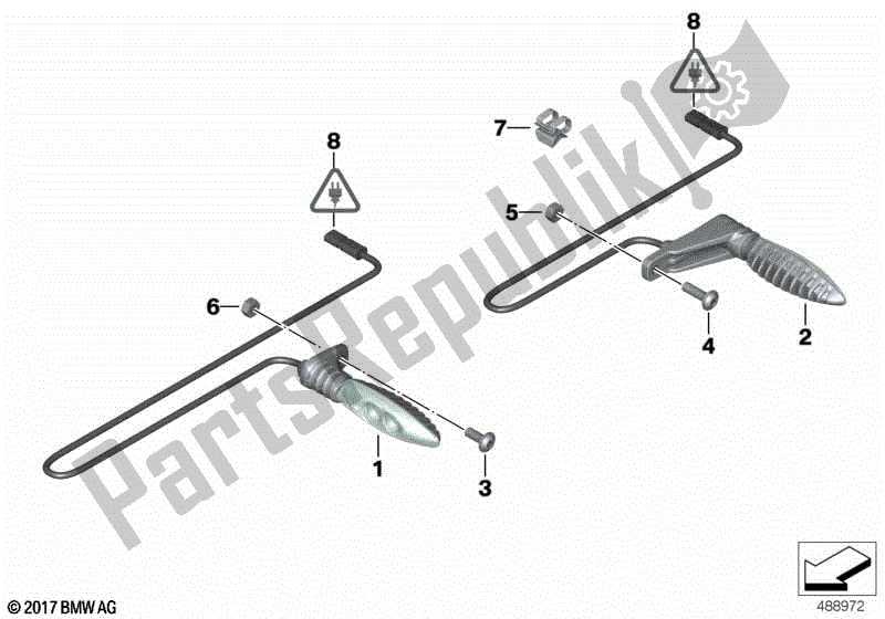 Todas las partes para Indicador De Giro Led de BMW R 1200 GS K 50 2012 - 2016