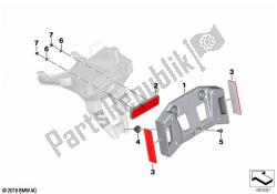 License plate bracket US / reflectors