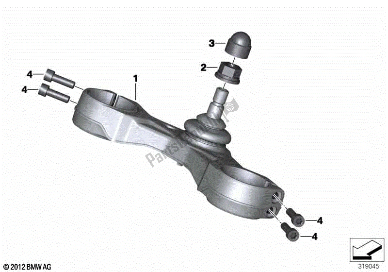 Todas las partes para Soporte Transversal De Horquilla Inferior de BMW R 1200 GS K 50 2012 - 2016