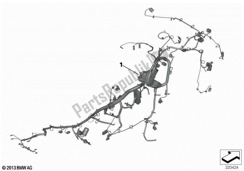 Todas las partes para Arnés De Cableado Principal de BMW R 1200 GS K 50 2012 - 2016