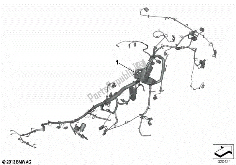 Todas las partes para Arnés De Cableado Principal de BMW R 1200 GS K 50 2012 - 2016