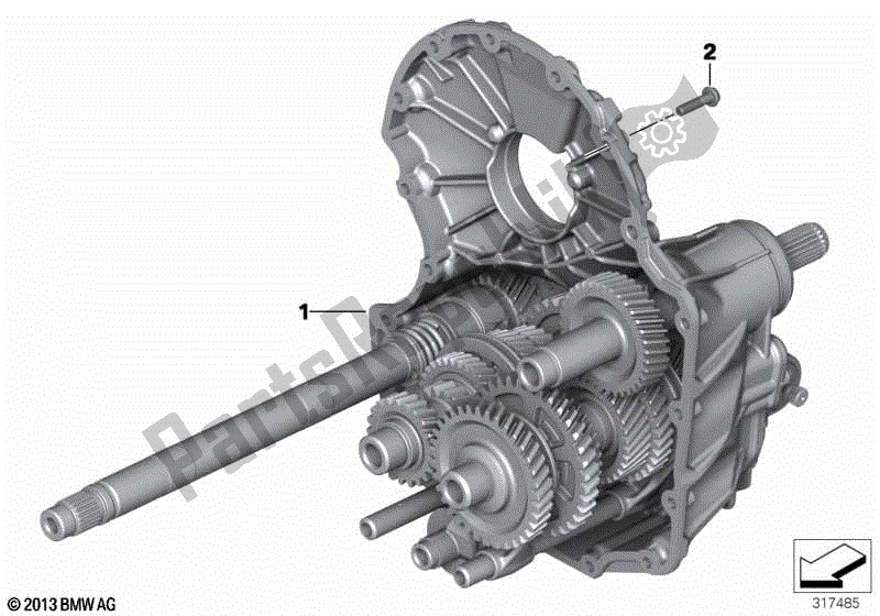 Todas las partes para Transmisión Manual de BMW R 1200 GS K 50 2012 - 2016