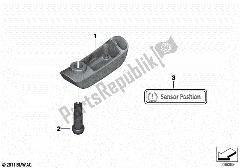 Todas las partes para Sensor Rdc Para Rueda Delantera de BMW R 1200 GS K 50 2012 - 2016