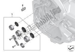 jeu de cames côté moteur de transmission roulement