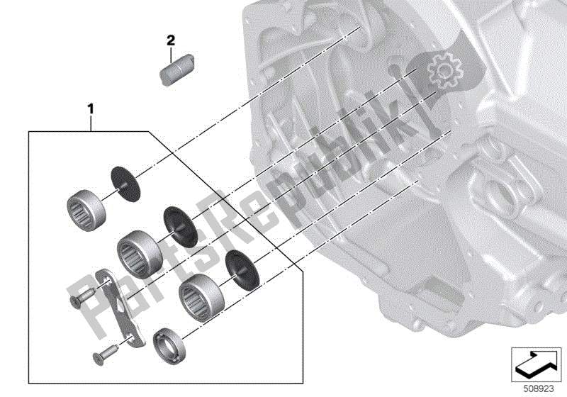 Todas las partes para Establecer Levas Cojinete Extremo Motor Transmisión de BMW R 1200 GS K 50 2012 - 2016