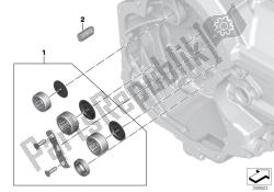 set nokken. dragende transmissie motor einde