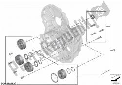 Set camshaft bearing differential cover