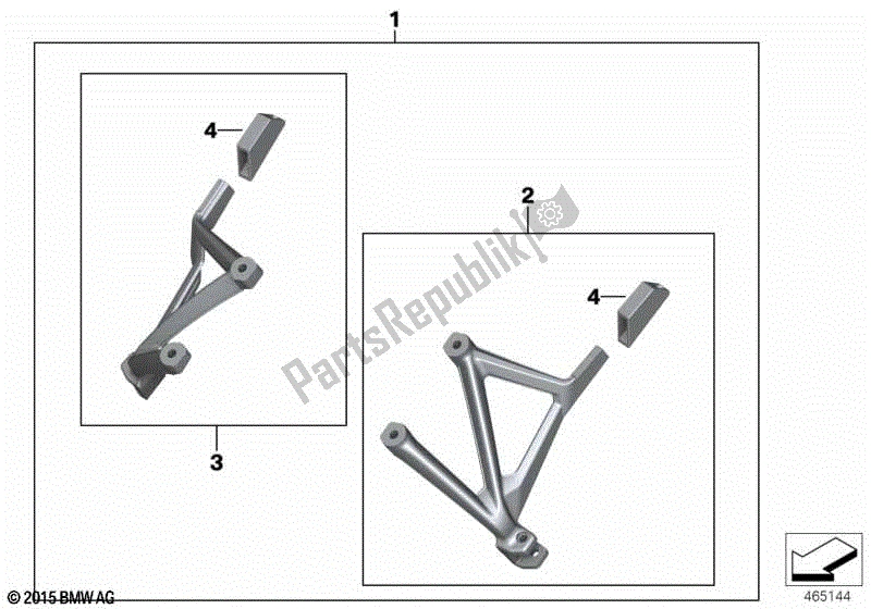 Todas las partes para Juego De Estuches, Estuches Vario de BMW R 1200 GS K 50 2012 - 2016