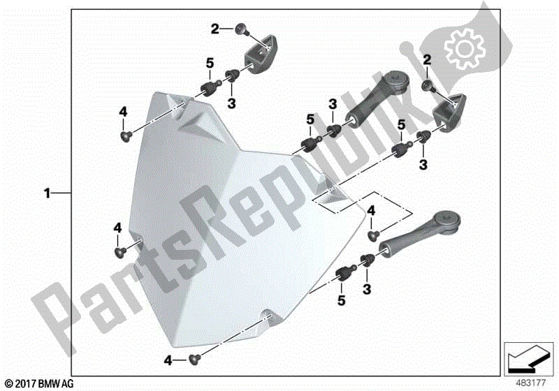 Todas las partes para Juego De Protectores De Faros de BMW R 1200 GS K 50 2012 - 2016