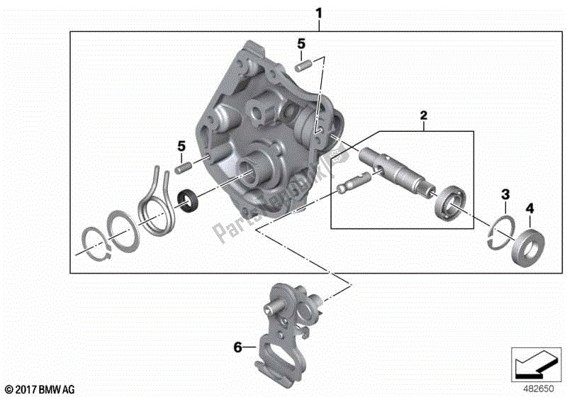 Todas las partes para Cubierta De La Caja De Control De Cambios de BMW R 1200 GS K 50 2012 - 2016